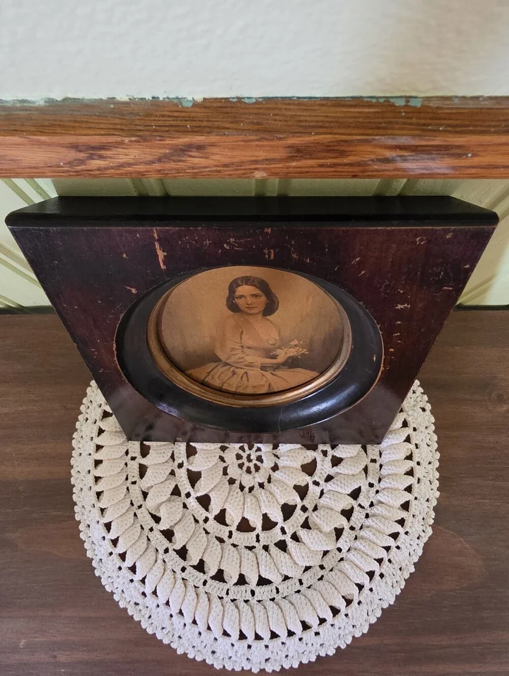 Vintage Virginia Belle Lithograph Print by C. Bosseron Chambers, Framed Edward G